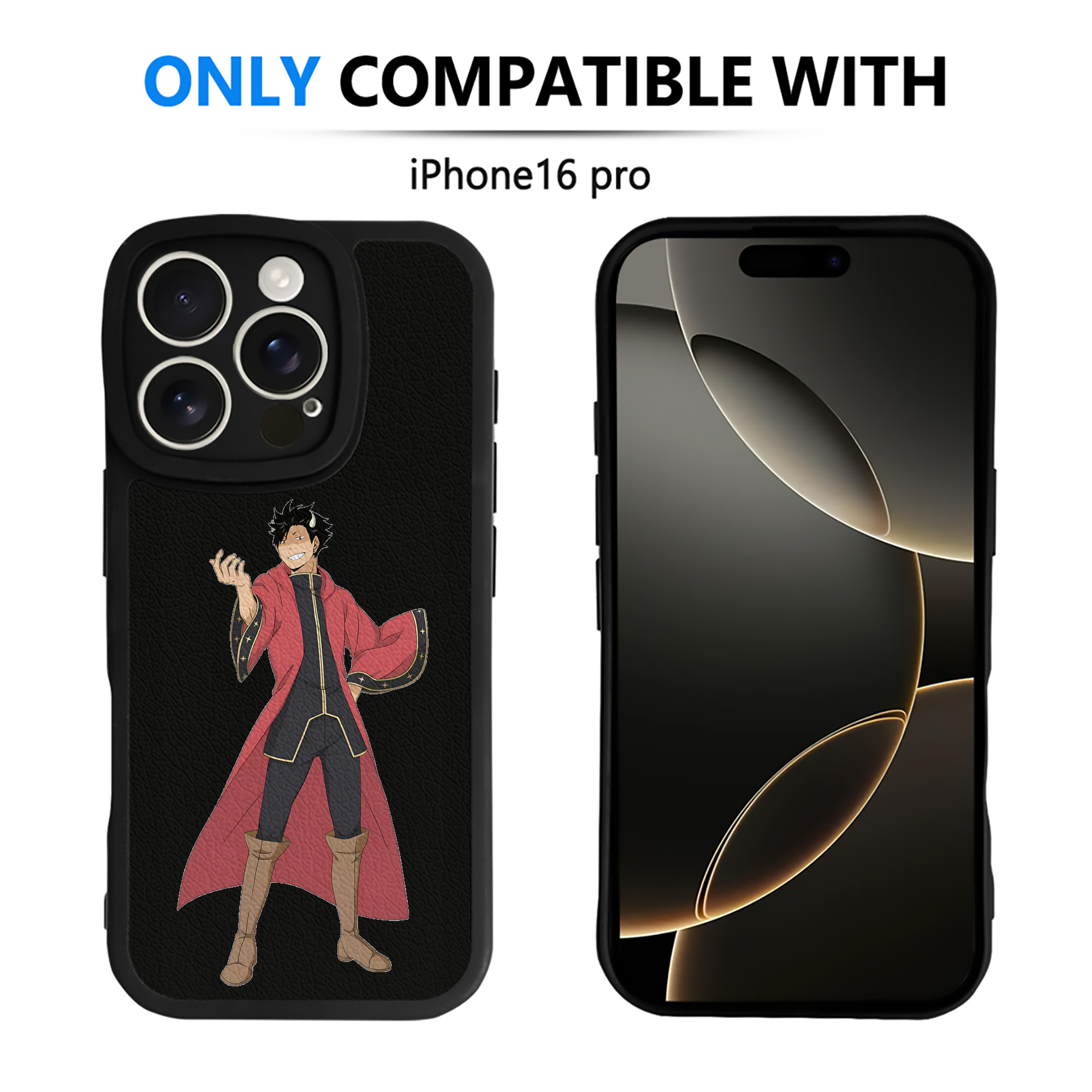 （画像用） ハイキュー!! Haikyu!! 【iPhone 16シリーズ対応】シリコンスマホケース（レザー調） 材質：シリコン